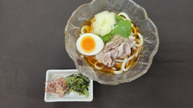 鬼おろし豚しゃぶぶっかけうどん　【龍泉洞黒豚使用】